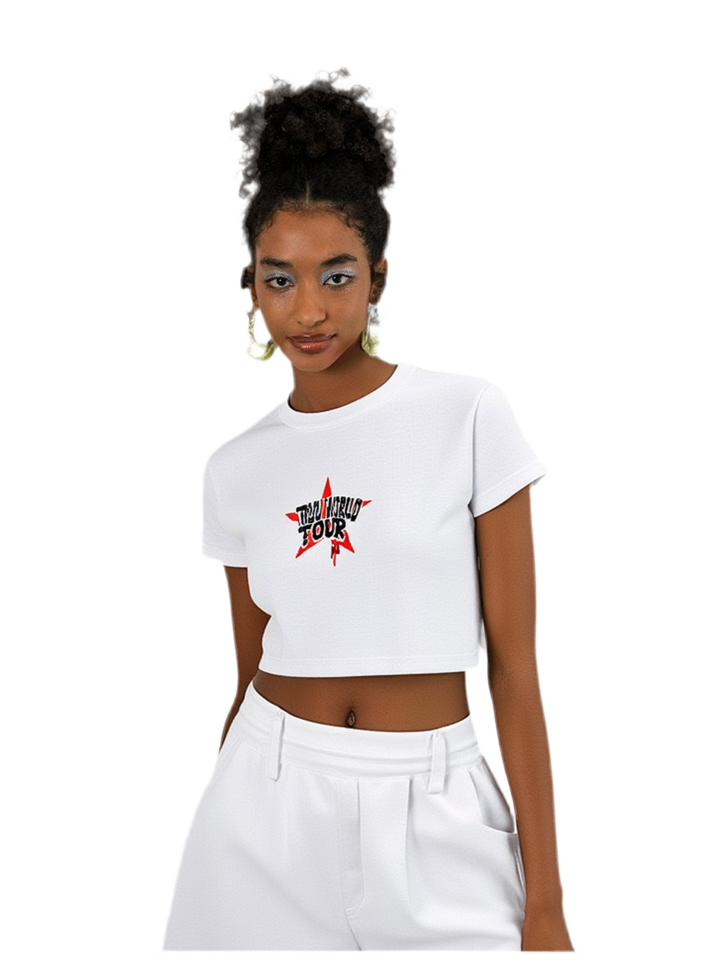 Fitted Crop Cotton T-Shirt - Truustoryla