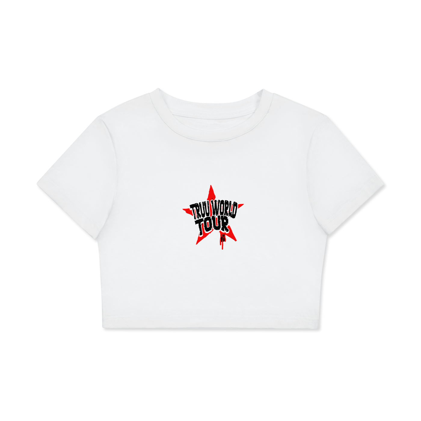 Fitted Crop Cotton T-Shirt - Truustoryla
