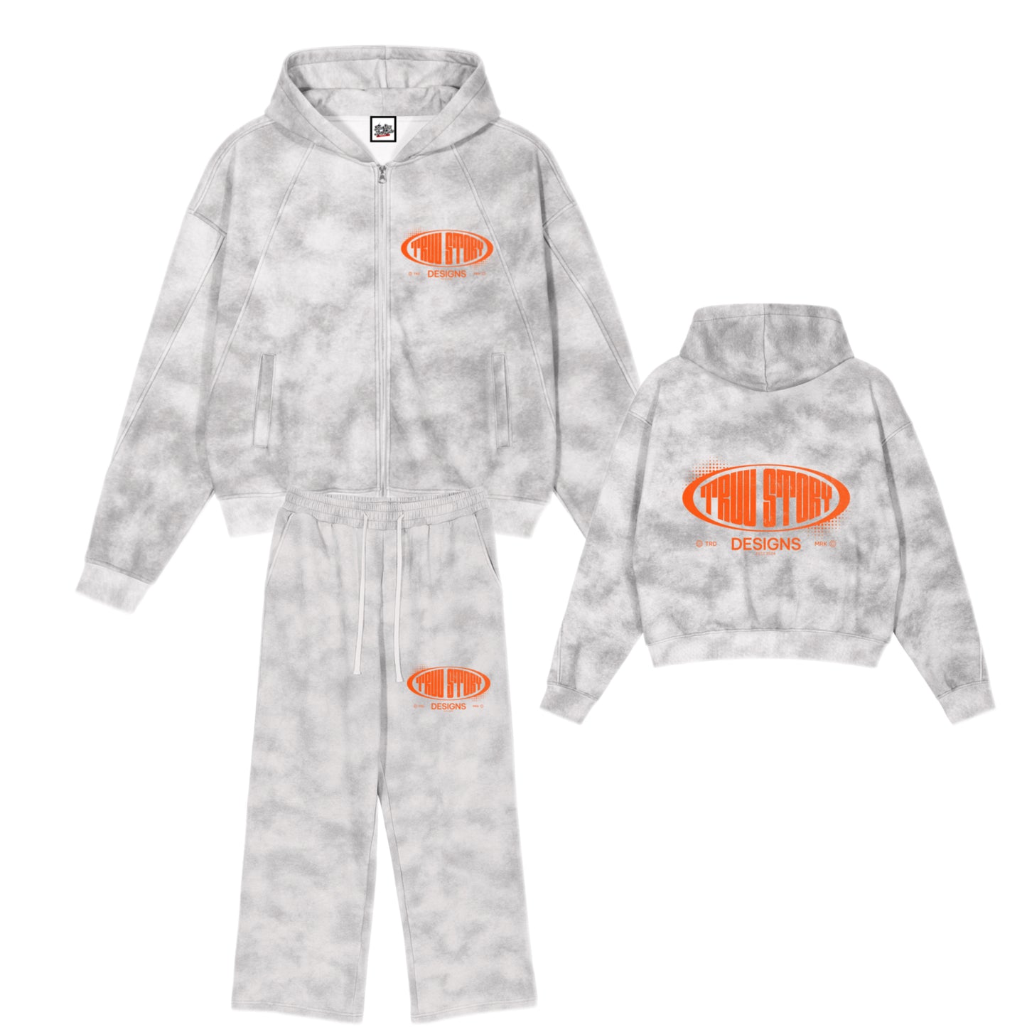 Dirty Washed “Truu Story Designs”Sweatsuit - Truustoryla