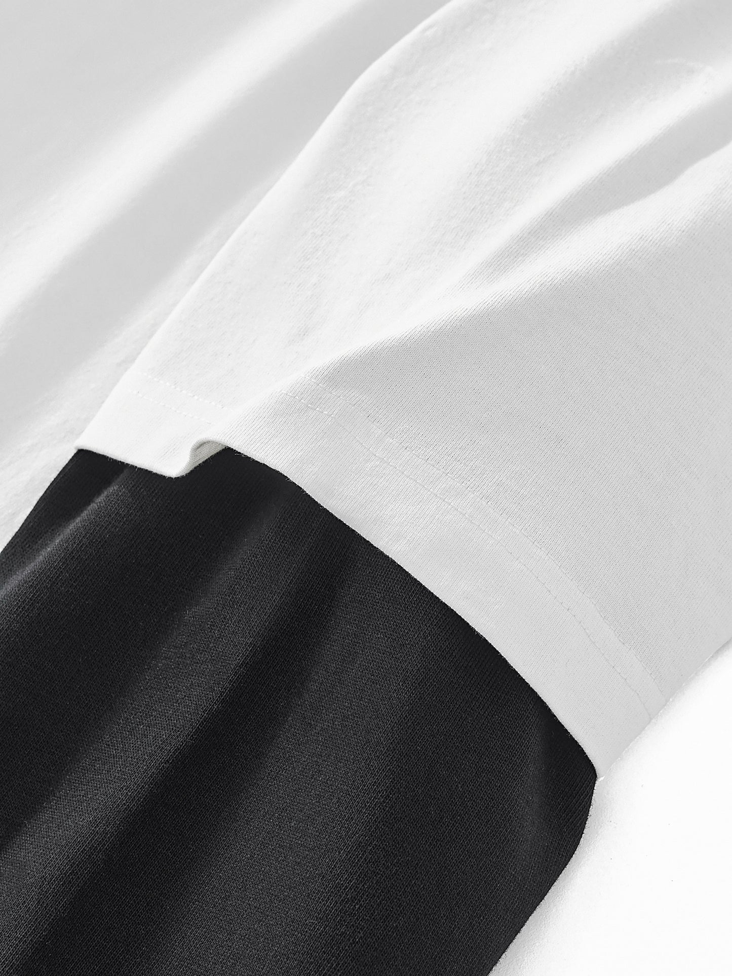 Truu Designs Layered Contrast Sleeve T-Shirt - Truustoryla