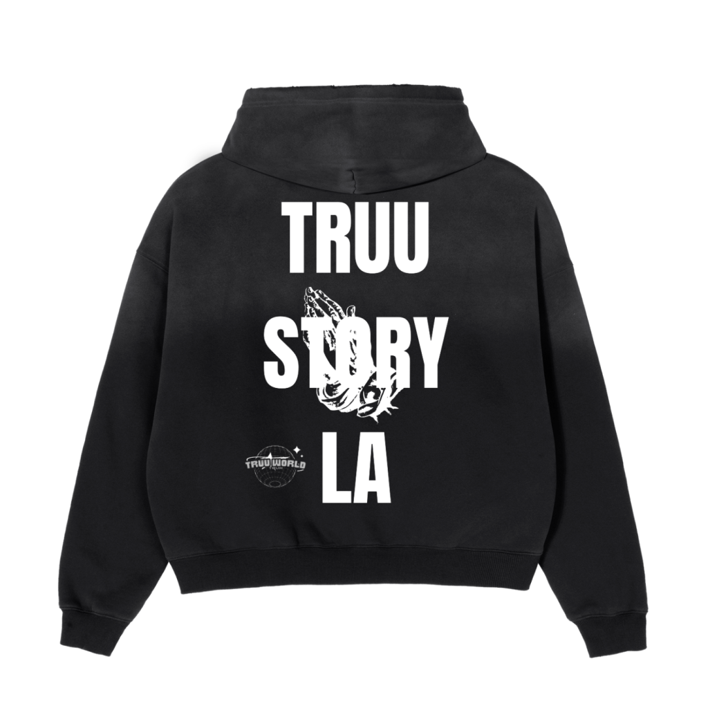 “Acrylic Stamp” Boxy Hoodie - Truustoryla 