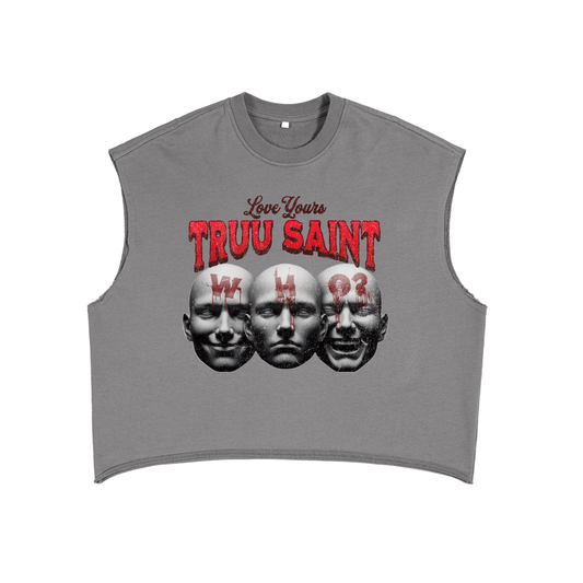 “Truu Saint” French Terry Boxy Tank Top - Truustoryla 