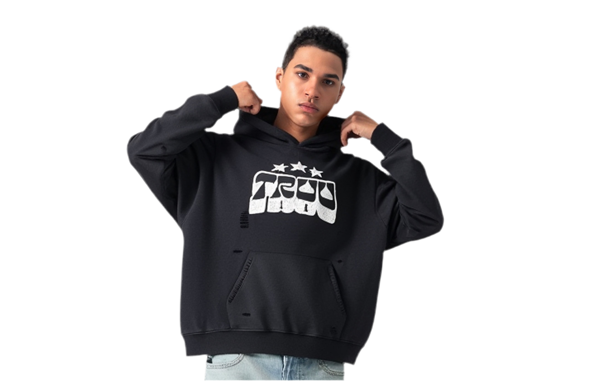 “Truu Stars” Boxy Hoodie+Stacked Joggers - Truustoryla 