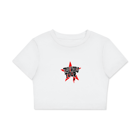 Fitted Crop Cotton T-Shirt - Truustoryla 
