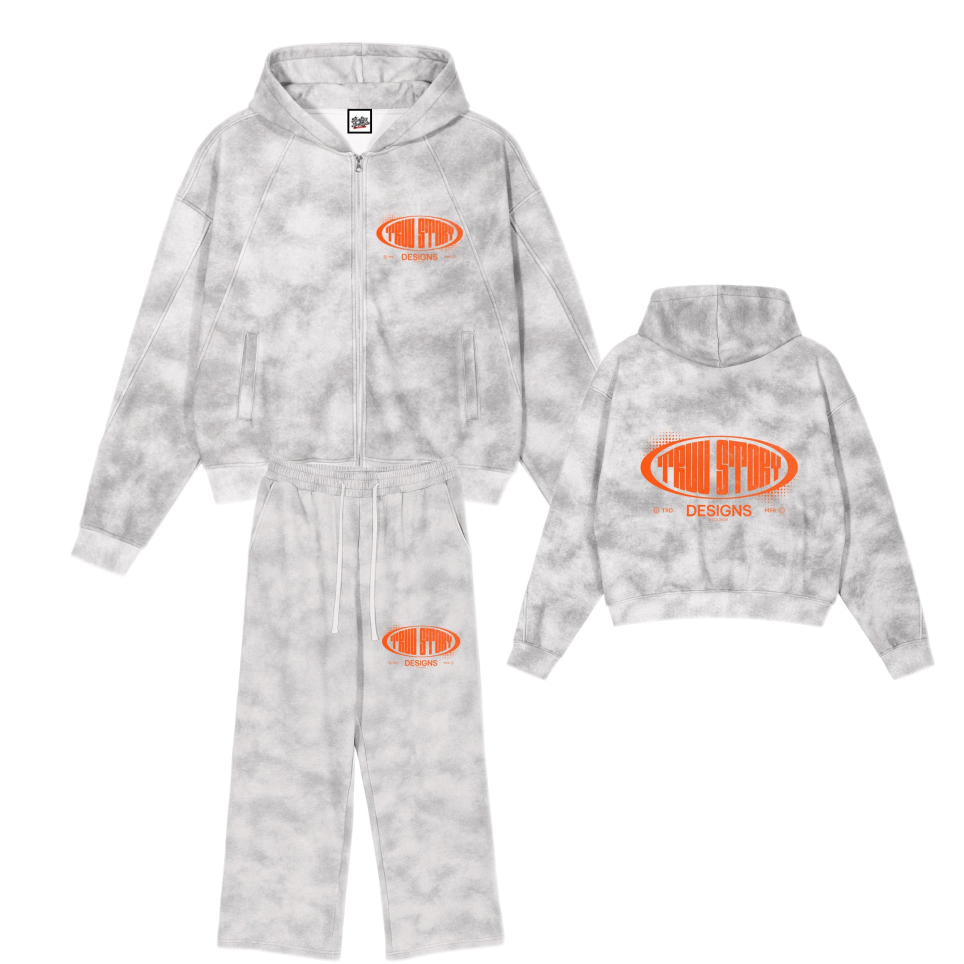 Dirty Washed “Truu Story Designs”Sweatsuit - Truustoryla 