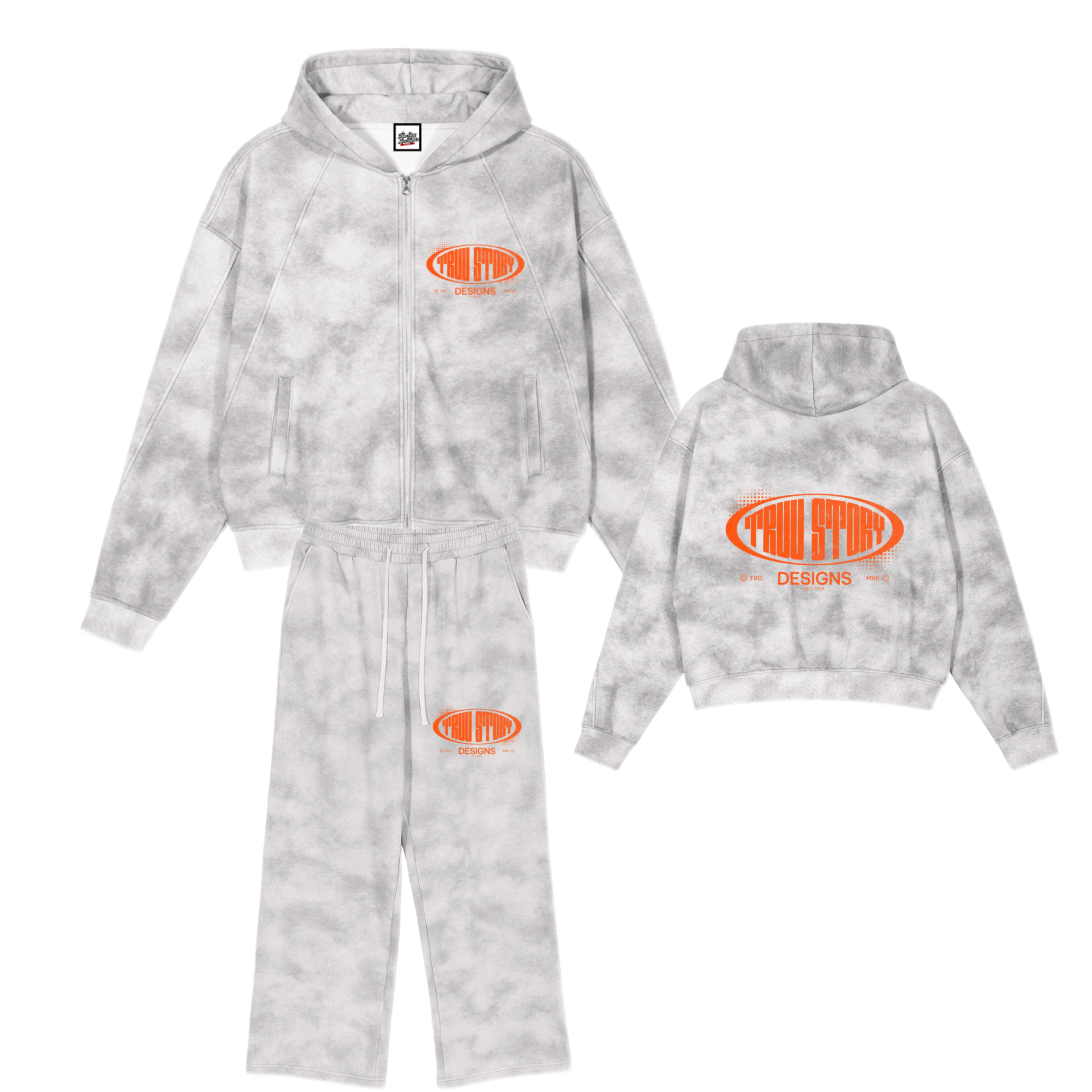 Dirty Washed “Truu Story Designs”Sweatsuit - Truustoryla 