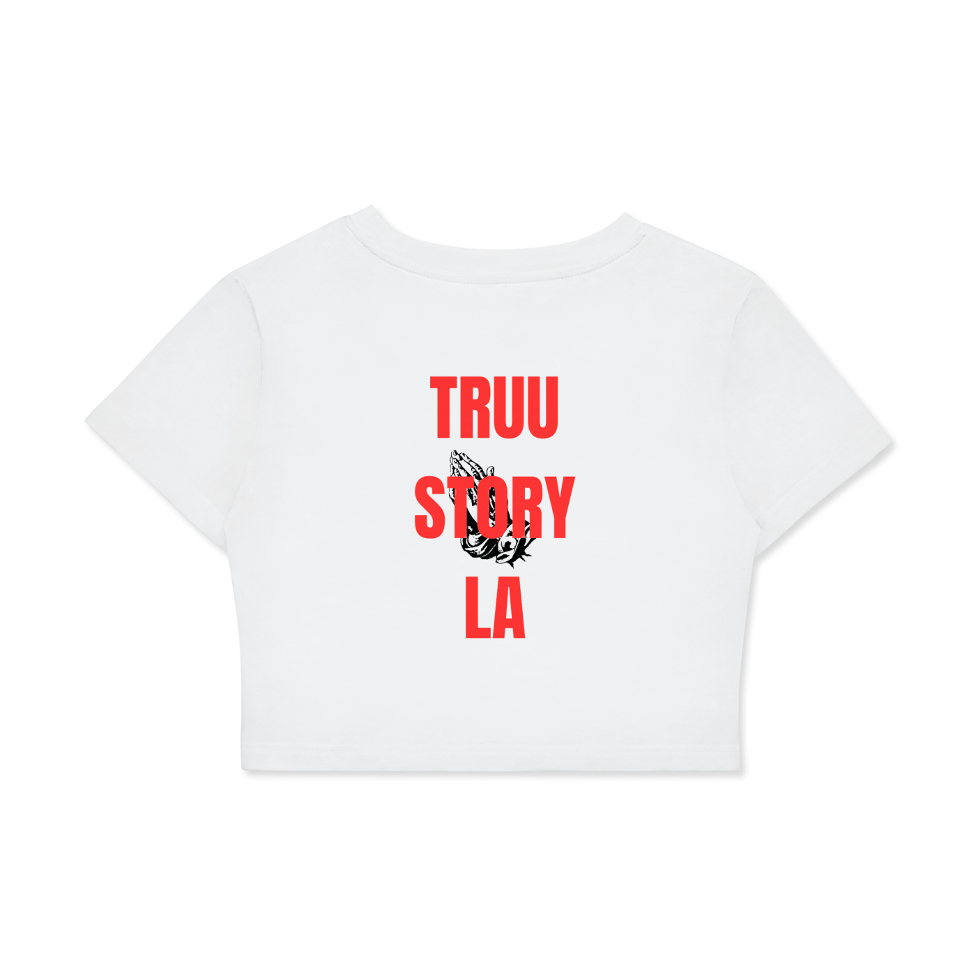 Fitted Crop Cotton T-Shirt - Truustoryla 